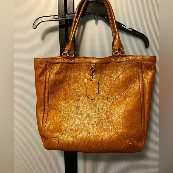 Rusk color, Nice thick leather shoulder purse with lots of compartments - Picture 2 of 8